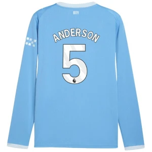 Manchester City Anderson #5 Fußballtrikot 2026-27 Heimtrikot Herren Langarm