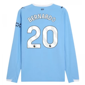 Manchester City Bernardo Silva #20 Fußballtrikot 2025-26 Heimtrikot Herren Langarm