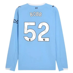 Manchester City Bobb #52 Fußballtrikot 2025-26 Heimtrikot Herren Langarm