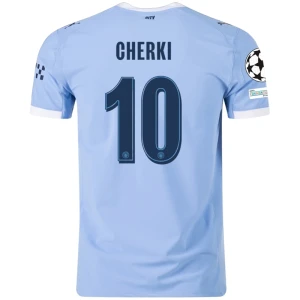 Manchester City Cherki #10 Fußballtrikot 2025-26 Champions League Heimtrikot Herren