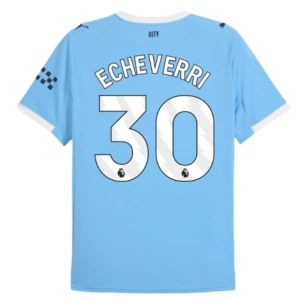 Manchester City Echeverri #30 Fußballtrikot 2025-26 Heimtrikot Herren