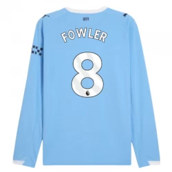 Manchester City Fowler #8 Fußballtrikot 2025-26 Heimtrikot Herren Langarm