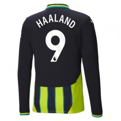 Manchester City Fußballtrikot 2024-25 Erling Haaland #9 Auswärtstrikot Herren Langarm