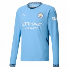 Manchester City Fußballtrikot 2024-25 Heimtrikot Herren Langarm