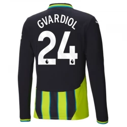 Manchester City Fußballtrikot 2024-25 Josko Gvardiol #24 Auswärtstrikot Herren Langarm