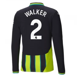 Manchester City Fußballtrikot 2024-25 Kyle Walker #2 Auswärtstrikot Herren Langarm