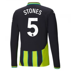 Manchester City Fußballtrikot 2024-25 Stones #5 Auswärtstrikot Herren Langarm