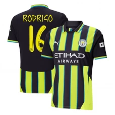 Manchester City Fußballtrikot 2024-25 UCL Rodrigo #16 Auswärtstrikot Herren