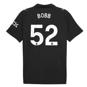 Manchester City Fußballtrikot 2025-26 Bobb #52 Auswärtstrikot Herren