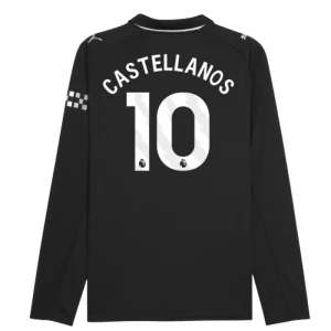 Manchester City Fußballtrikot 2025-26 Castellanos #10 Auswärtstrikot Herren Langarm