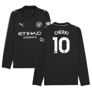 Manchester City Fußballtrikot 2025-26 Cherki #10 Auswärtstrikot Herren Langarm