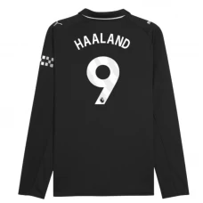 Manchester City Fußballtrikot 2025-26 Erling Haaland #9 Auswärtstrikot Herren Langarm