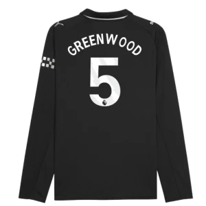 Manchester City Fußballtrikot 2025-26 Greenwood #5 Auswärtstrikot Herren Langarm