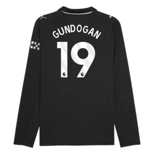 Manchester City Fußballtrikot 2025-26 Gundogan #19 Auswärtstrikot Herren Langarm