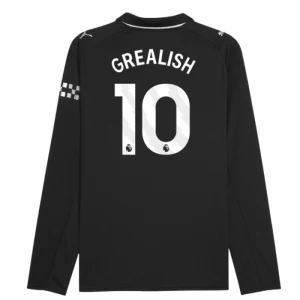 Manchester City Fußballtrikot 2025-26 Jack Grealish #10 Auswärtstrikot Herren Langarm