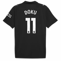 Manchester City Fußballtrikot 2025-26 Jérémy Doku #11 Auswärtstrikot Herren