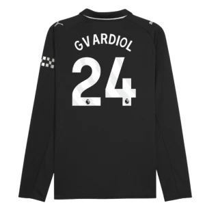 Manchester City Fußballtrikot 2025-26 Josko Gvardiol #24 Auswärtstrikot Herren Langarm