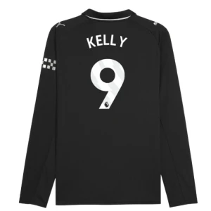 Manchester City Fußballtrikot 2025-26 Kelly #9 Auswärtstrikot Herren Langarm