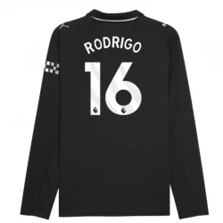 Manchester City Fußballtrikot 2025-26 Rodrigo #16 Auswärtstrikot Herren Langarm