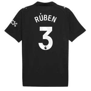 Manchester City Fußballtrikot 2025-26 Ruben #3 Auswärtstrikot Herren