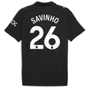 Manchester City Fußballtrikot 2025-26 Savinho #26 Auswärtstrikot Herren