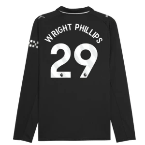 Manchester City Fußballtrikot 2025-26 Wright Phillips #29 Auswärtstrikot Herren Langarm