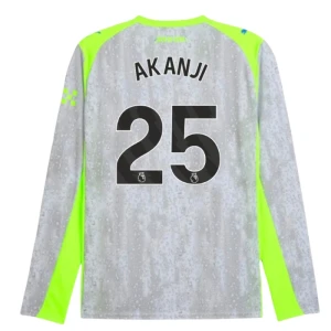 Manchester City Fußballtrikot Akanji #25 2025-26 Ausweichtrikot Herren Langarm
