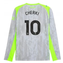 Manchester City Fußballtrikot Cherki #10 2025-26 Ausweichtrikot Herren Langarm
