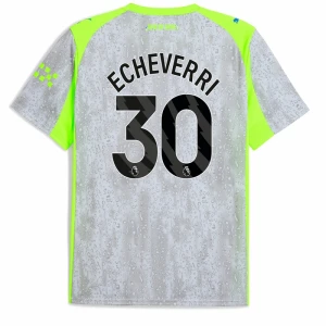 Manchester City Fußballtrikot Echeverri #30 2025-26 Ausweichtrikot Herren