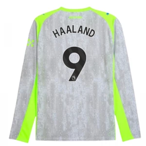 Manchester City Fußballtrikot Erling Haaland #9 2025-26 Ausweichtrikot Herren Langarm