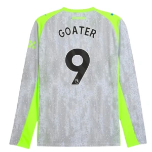 Manchester City Fußballtrikot Goater #9 2025-26 Ausweichtrikot Herren Langarm