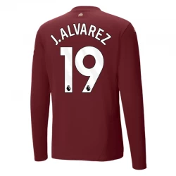 Manchester City Fußballtrikot J. Alvarez #19 2024-25 Ausweichtrikot Herren Langarm