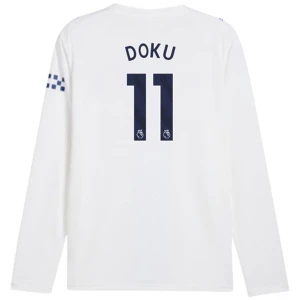 Manchester City Fußballtrikot Jérémy Doku #11 2026-27 Ausweichtrikot Herren Langarm