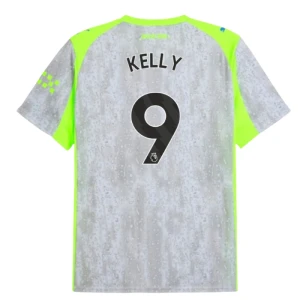 Manchester City Fußballtrikot Kelly #9 2025-26 Ausweichtrikot Herren
