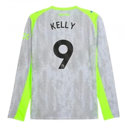 Manchester City Fußballtrikot Kelly #9 2025-26 Ausweichtrikot Herren Langarm