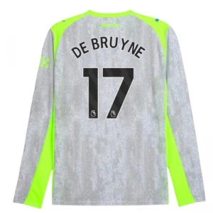 Manchester City Fußballtrikot Kevin De Bruyne #17 2025-26 Ausweichtrikot Herren Langarm