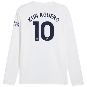 Manchester City Fußballtrikot Kun Aguero #10 2026-27 Ausweichtrikot Herren Langarm