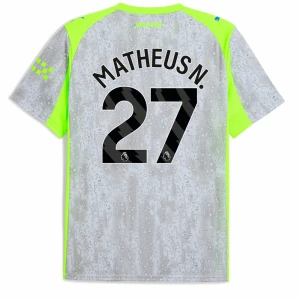 Manchester City Fußballtrikot Matheus N. #27 2025-26 Ausweichtrikot Herren