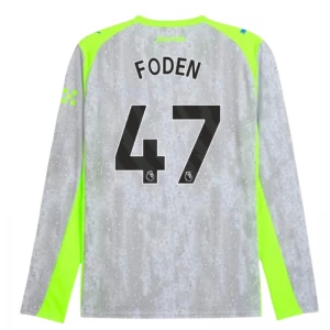 Manchester City Fußballtrikot Phil Foden #47 2025-26 Ausweichtrikot Herren Langarm