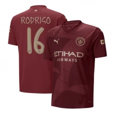 Manchester City Fußballtrikot Rodrigo #16 2024-25 UCL Ausweichtrikot Herren