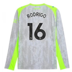 Manchester City Fußballtrikot Rodrigo #16 2025-26 Ausweichtrikot Herren Langarm
