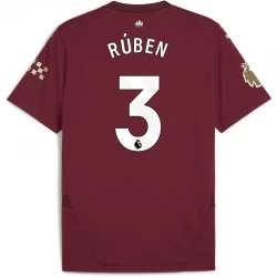 Manchester City Fußballtrikot Ruben #3 2024-25 Ausweichtrikot Herren