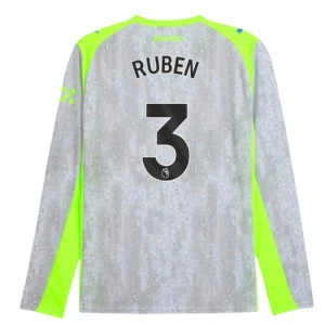 Manchester City Fußballtrikot Ruben #3 2025-26 Ausweichtrikot Herren Langarm