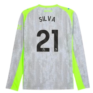 Manchester City Fußballtrikot Silva #21 2025-26 Ausweichtrikot Herren Langarm