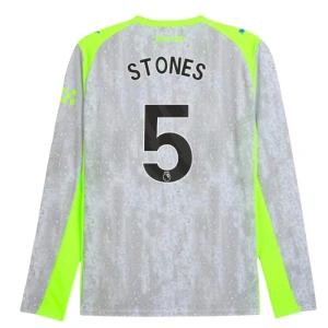 Manchester City Fußballtrikot Stones #5 2025-26 Ausweichtrikot Herren Langarm