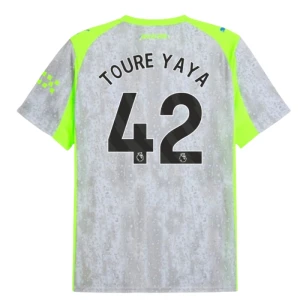 Manchester City Fußballtrikot Toure Yaya #42 2025-26 Ausweichtrikot Herren