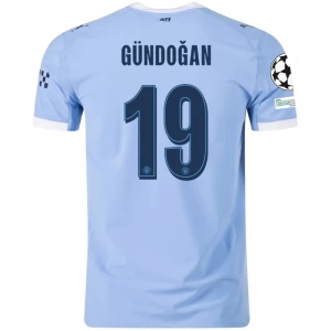 Manchester City Gundogan #19 Fußballtrikot 2025-26 Champions League Heimtrikot Herren