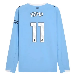 Manchester City Hemp #11 Fußballtrikot 2025-26 Heimtrikot Herren Langarm