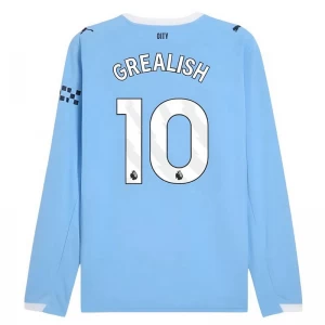 Manchester City Jack Grealish #10 Fußballtrikot 2025-26 Heimtrikot Herren Langarm