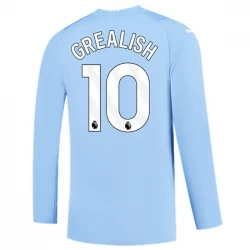 Manchester City Jack Grealish #10 Fußballtrikots 2023-24 Heimtrikot Herren Langarm